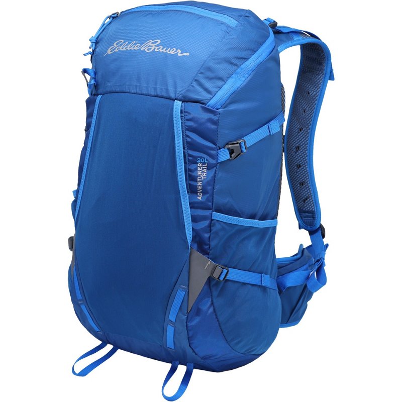 Eddie Bauer Adventurer Trail Frame 30L Backpack True Blue - Technical Packs at Academy Sports