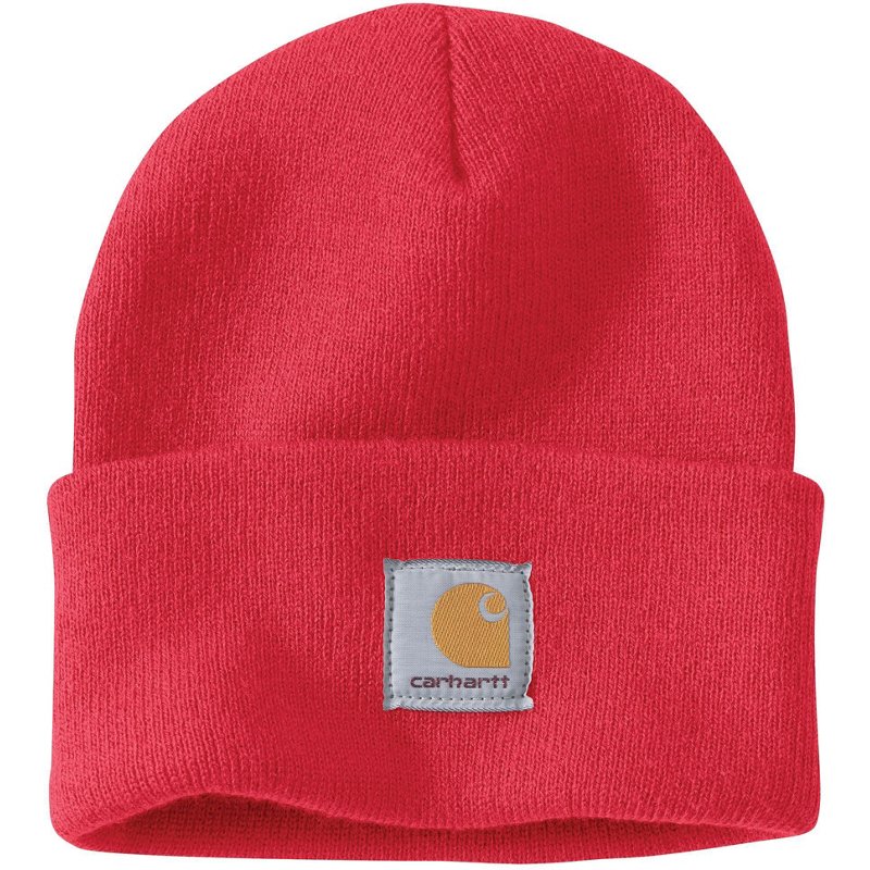 Carhartt Adults A18 Knit Cuffed Beanie Hat Bittersweet