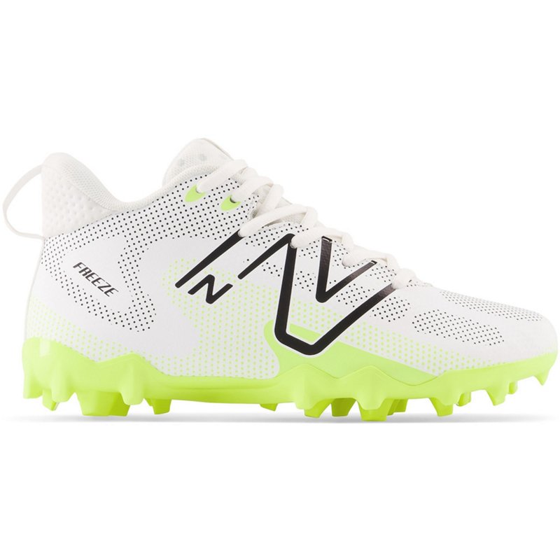 New Balance Boys FreezeLX v4 Jr Lacrosse Cleat White, 2.5 - Wrestling Footwear at Academy Sports
